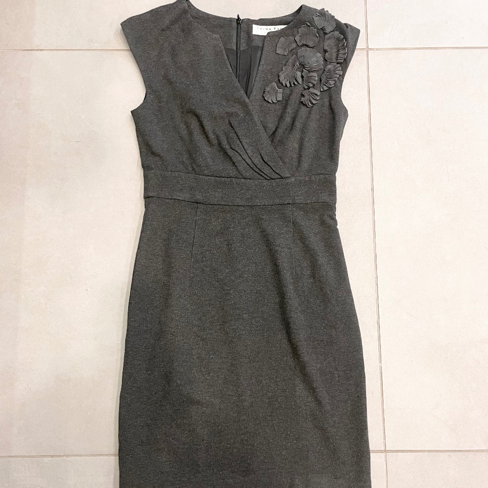 $398 Trina Turk Ocean Shells Dress Embroidered Patterns Size S